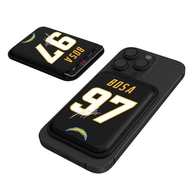 Keyscaper NFL Los Angeles Chargers Players Game Tactic Black Magnetic Credit Card Wallet