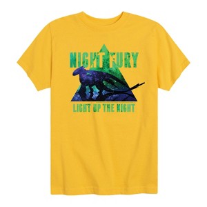 Boys' - How to Train Your Dragon - Night Fury Light Up The Night Short Sleeve Graphic T-Shirt - 1 of 3