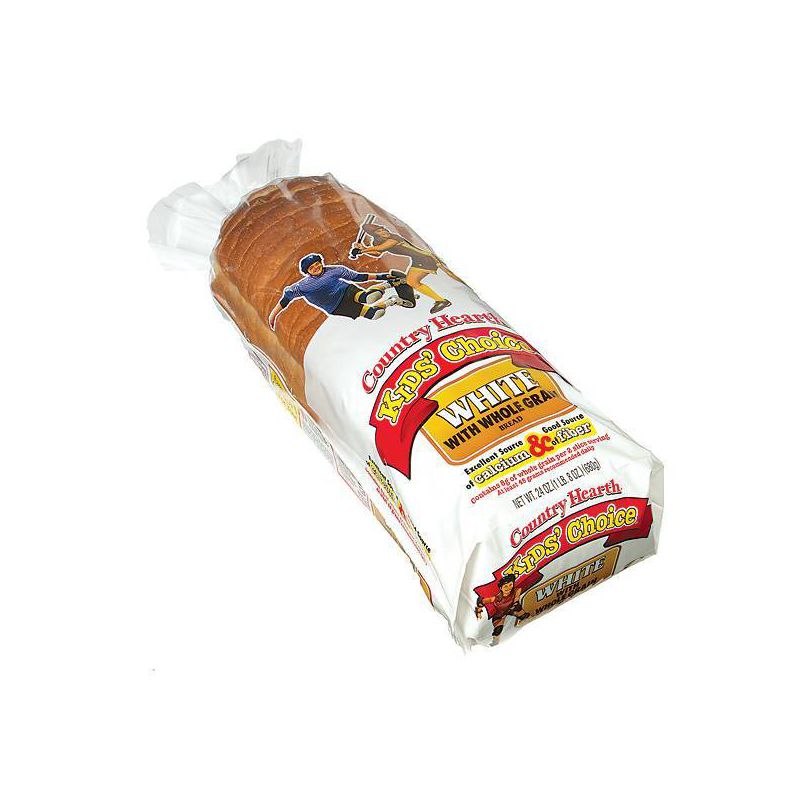 Country Hearth Kids Choice Whole Grain White Bread - 24oz, 3 of 6