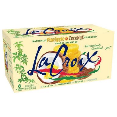 La Croix Pineapple Coconut Sparkling Water - 8pk/12 fl oz Cans