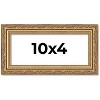 PosterPalooza | 10x4 Wood Antique Frame with UV Acrylic, 4 Finishes: Bronze, Gold, Silver, and Black - 2 of 4
