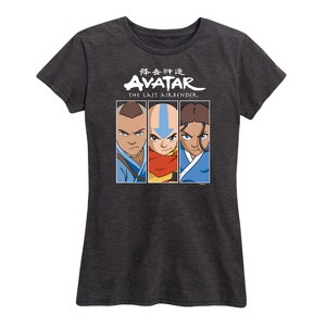 Women's - Avatar: The Last Airbender - Sokka Aang Katara Short Sleeve Graphic T-Shirt - 1 of 4