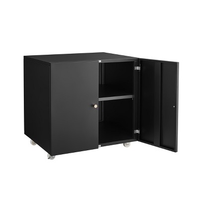 NicBex 4 Drawer Mobile File Cabinet with Casters,Office Cabinet with Round Knobs Design,Modern Storage Cabinet,Filing Cabinets for Home Office