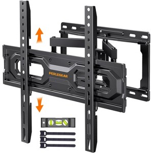 Perlegear Full Motion TV Wall Mount for 26-65" TVs, Articulating Bracket with Swivel, Tilt & Extension, Max VESA 400x400mm, Supports Up to 99 lbs - 1 of 2