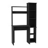 PAGED Computer Desk Morden Office Desk with 6 Open Storage Shelves Simple Writing Desk for Office, Study - 4 of 4