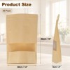 Unique Bargains Kraft Paper Zip Closure Clear Window Food Storage Containers 40 Pcs - 2 of 4