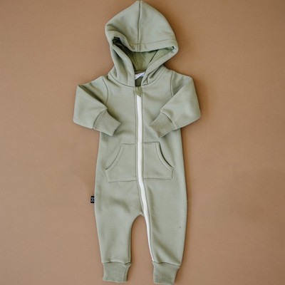 Kids Dylan One Piece Sweatsuit - Olive + Scout