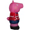 Gemmy Christmas Inflatable Peppa Pig in Red Holiday Sweater, 4.5 ft Tall, Multi - 4 of 4
