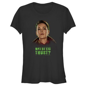 Juniors Womens Marvel: Secret Invasion Sonya Falsworth Who Do You Trust T-Shirt - 1 of 4