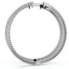 Pompeii3 1 3/4Ct Diamond Inside Outside 2" Tall Hoops Earrings Lab Created - 2 of 4