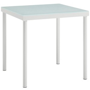 Modway Harmony Patio Aluminum Side Table – Outdoor End Table with Slatted Top, Lightweight Frame, and Powder-Coated Finish - 1 of 4