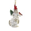 5.0 Inch Birch Berry Santa Cardinal Tree Animal Tree Ornaments - 2 of 3