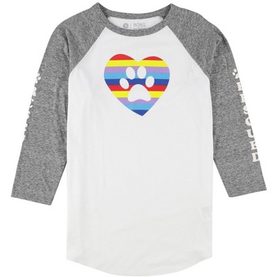 Skechers Womens Rainbow Heart Baseball Jersey