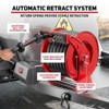 Mojgar 1 Inch Fuel Hose Reel Retractable Heavy Duty Hose Reel with Fueling Nozzle for Diesel Fuel Can 50ft Line Hose - 2 of 4