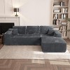 Racxily Cloud Sectional Sofa, L-Shape Chaise Modular Couch with Deep Seat for Living Room & Bedroom - 3 of 4