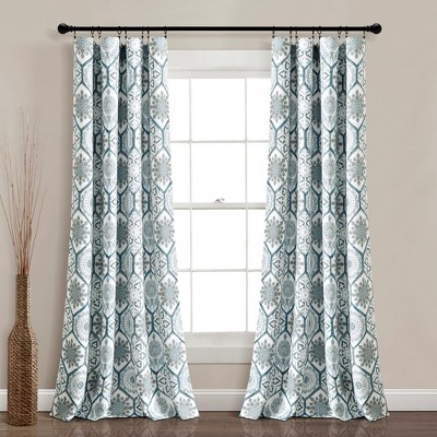 Marvel Light Filtering Window Curtain Panels Blue 52X84 Set