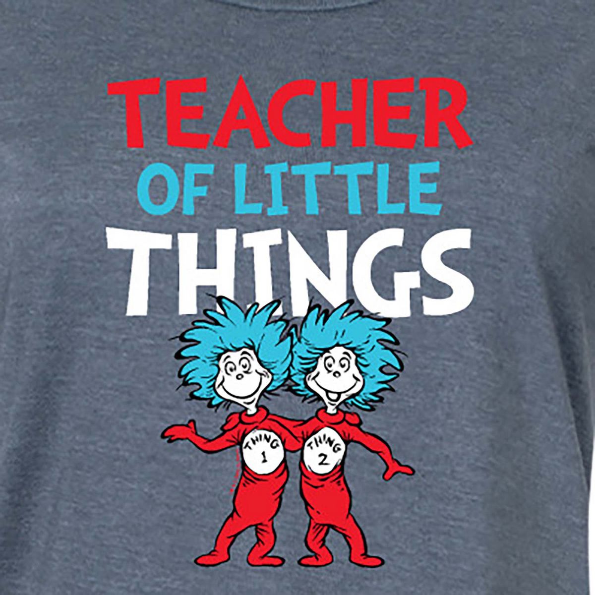 Women's - Dr. Seuss - Teacher Of Little Things Graphic T-shirt Dress - thumbnail 2