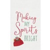 C&F Home Making Spirts Bright Embroidered Waffle Weave Kitchen Towel - 2 of 3