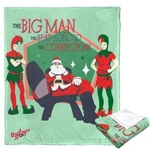 Warner Bros. A Christmas Story The Big Man Silk Touch Throw Blanket 50x60 Inches - 1 of 4