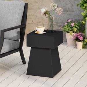 Wooakway Square Outdoor Side Table, Patio Coffee Table for Yard Garden - 1 of 4