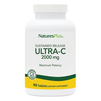 Ultra C 2000mg Time Release with Rose Hips by Nature's Plus  -  90 Sustained Release Tablet