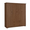 Chery Life 4 Door Wardrobe Armoire Closet with 2 Drawers - 2 of 4