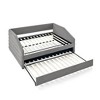 NicBex Full Size Daybed Linen Upholstered Tufted Sofa Bed with Trundle for Bedroom,Living Room,Apartment,Gray - 4 of 4