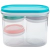 The Lakeside Collection Set of 4 Mini Storage Containers with Lids - 2 of 2