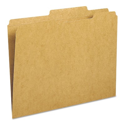 Smead Kraft File Folder 2/5 Cut Right Two-Ply Top Tab Letter Kraft 100/Box 10776