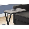 Sapphtopaz Modern C-Shaped End Table with Black Metal Base Coffee Table with Asymmetrical Triangle Design Side Table for Living Room,Bedroom - 2 of 4