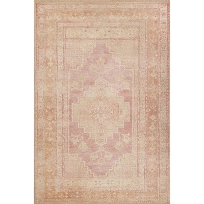 Momeni Luna Camilia Medallion Handtufted Rug Pink
