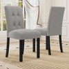 CAVINAS 4 Piece Modern Tufted Dining Chair Set,Accent Chair with Linen Upholstered,Black Rubber Wood Legs,Chair for Living Room,Dining Room - 2 of 4