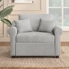 3-in-1 Convertible Sofa Bed, Folding Accent Chair, Pull-Out Sleeper Chair with Adjust Backrest - ModernLuxe - 2 of 4