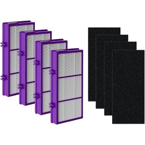 Nispira HAPF300AP Performance Plus Filters for Holmes HAPF30AT Air Purifier HAP242-NUC HAPF300AP-U4 4 HEPA Replacement 4 Carbon Pre Filter - 1 of 4