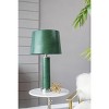Metal Table Lamp Comes with Various Base Styles and a Hemp Lampshade for Modern Bedside Tables Desks Living Rooms - 2 of 4