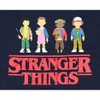 Seven Times Six Stranger Things Boy's Pixel Mike Eleven Lucas Dustin Kid's T-Shirt Blue - image 2 of 3