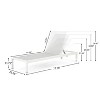 PAGED Lawn Chairs Set of 2 Pool Lounge Chairs Outdoor with Adjustable Backrest Patio Lounge Chair with Wheels for Patio, Pool, Beach - 2 of 4