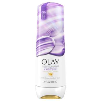 Olay Indulgent Moisture Body Wash Infused with Vitamin B3 - Notes of Elderberry and Almond Cream - 20 fl oz