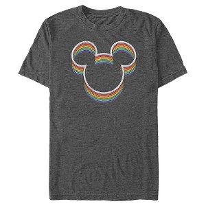 Men's Mickey & Friends Rainbow Logo T-Shirt - 1 of 4