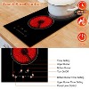 NewHome"Dual Induction Electric Cooktop 110V, 1900W, 9 Power Levels, Timer, Overheating Protection"Black - 4 of 4