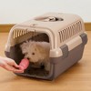 Richell Pet Travel Carrier Size Small in Brown, Travel Carrier or Crate for Dogs & Cats up to 11 lbs - 4 of 4