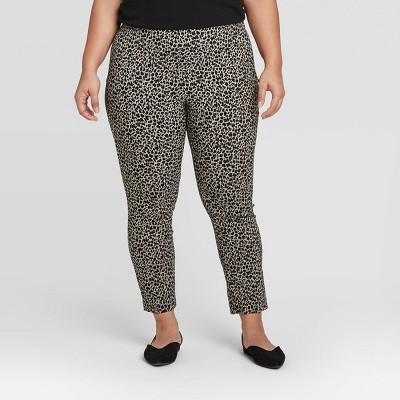 plus size animal print jeans