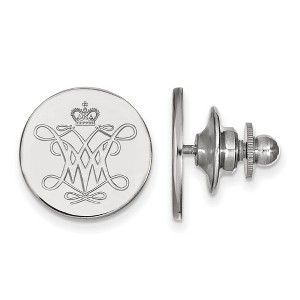 Black Bow Jewelry 14k White Gold College of William & Mary Tribe NCAA Pin - 1 of 3