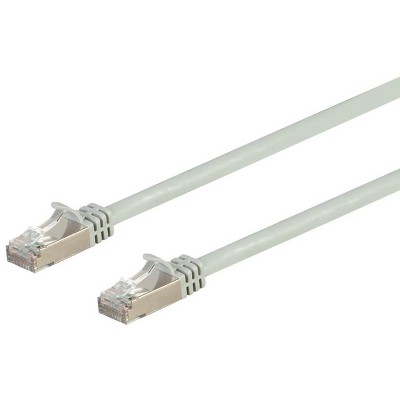 Monoprice Cat7 Ethernet Network Patch Cable - 1 Feet - Gray | 26AWG, Shielded, (S/FTP) - Entegrade Series