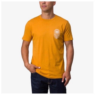 Reef Mens Paradise Graphic T-Shirt, Yellow, X-Large