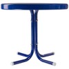 Northlight 22" Outdoor Retro Tulip Side Table, Blue - 3 of 4