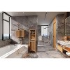 VYNXARIA Large capacity multifunctional bamboo storage cabinet furniture for bathroom and living room - 4 of 4