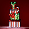 Package Stack and Candy Cane Ekkolight Acrylic 47" Lighted Decor for Christmas by Melrose - 4 of 4