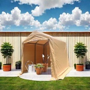 Portable Outdoor Gazebo Storage Shed Waterproof UV-Resistant Motorcycle Garage Tent Kit - 1 of 1