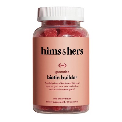 hims&hers Biotin Gummies - Cherry - 60ct